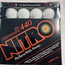 Nitro 16 Golf Balls Pack 100 Compression 440 Official Distance Ball New ... - $16.80
