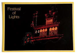 Festival of Lights Christmas Display Xmas Wheeling West Virginia WV UNP Postcard - £6.24 GBP