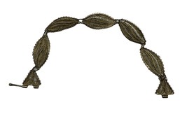 Silver Vintage Ornate Filigree Panel Link Bracelet 7&quot; Unknown Origins - $534.22 MXN