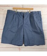 Eddie Bauer Men&#39;s Medium Blue Casual Chino Pleated Shorts Size 46 - $365.15 MXN