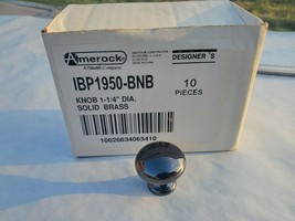 10 pcs. Amerock  Black Nickel 1-1/4&quot; Dia Cabinet Door Drawer Pull BP1950-BNB - £43.07 GBP