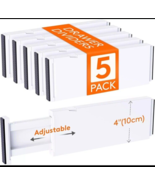 Lifewit 5 Pack Drawer Dividers Plastic 4&quot; High, 11-17&quot; Adjustable Drawer... - $35.31 CAD