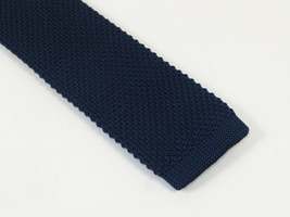 Men's Vitorofolo Italy Slim Tie Woven Fabric Fashionable RS-5 Navy Blue image 3