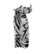 New Company Womens Black and White Stripes Zebra Scarf - White - One Size - £12.47 GBP