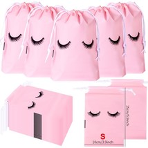 50Pc Eyelash Aftercare Bag Eyelash Plastic Makeup Bag Travel Portable Drawstring - £58.81 GBP