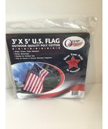 Olympus Outdoor Quality Poly Cotton 3&#39; x 5&#39;  American Flag Made In USA - $19.07 CAD
