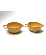 VINTAGE MELMAC 2 CREAMER Set Harvest Gold Yellow Melamine, MCM Kitchen D... - $9.99