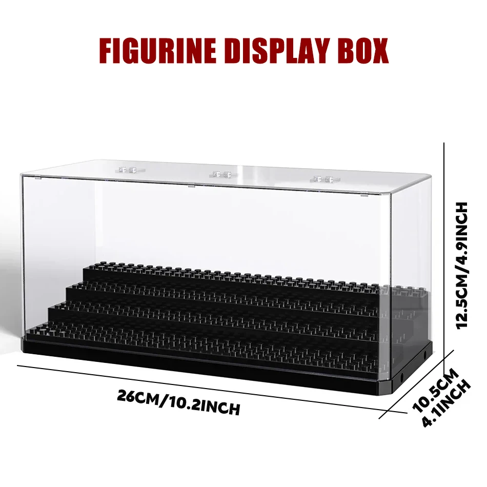 3 Steps Dustproof Acrylic Figures City Car Model Collection Display -Figures box - $19.26