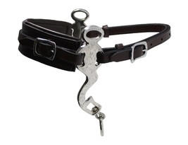 Challenger Horse Adjustable Leather Bitless Bridle Training Hackamore 35H13 - $780.31 MXN