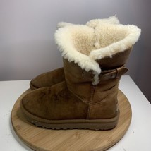 Ugg Wool Nash Genuine Shearling Lined Boot Womens Size 6 1012446 Chestnu... - £23.26 GBP