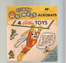 Funny Animals Acrobats- 4 action toys- Hoppy Marvel Bunny- Fawcett Comics - $65.48