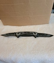 DOUBLE BLADED EAGLE WINGS EAGLES KNIFE WITH BELT CLIP - $14.56
