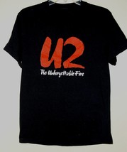 U2 Concert Tour T Shirt Vintage 1984 The Unforgettable Fire Single Stitched - £131.86 GBP