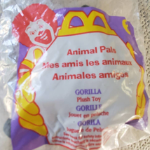 1997 Animal Pals McDonald&#39;s Happy Meal Toy Plush Gorilla #6 New in Package - £7.74 GBP