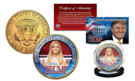 IVANKA TRUMP Presidential FIRST DAUGHTER 24K Gold Clad U.S. JFK Half Dol... - $12.95