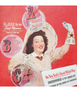 1947 Ethel Merman Chesterfield Cigarettes Advertisement Tobacco Actress ... - $54.66 CAD