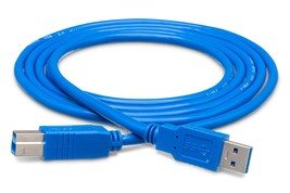 Hosa USB-306AB Type A to Type B SuperSpeed USB 3.0 Cable, 6 Feet - £10.48 GBP