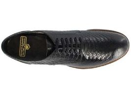 Mens Madison Anaconda Print Leather Stacy Adams Shoes Black 00055-001 image 3