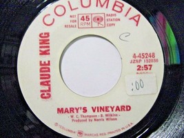 Claude King-Mary&#39;s Vineyard-45rpm-1970-EX   Promo - £3.95 GBP