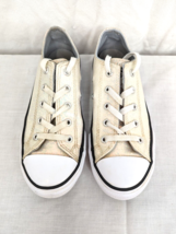 Converse All Star Junior Girls Silver Glitter Low Top Sneaker Size 2 - $9.00