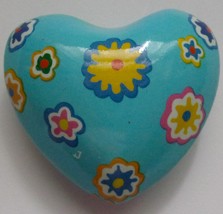 Mandale Blue Floral Heart Shaker Chime - $94.84 MXN