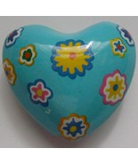 Mandale Blue Floral Heart Shaker Chime - $4.99
