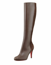 NIB 100% AUTH Christian Louboutin Acheval Suede Back Knee High Boots Sz 38 - £789.77 GBP