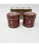  Wick N Tin Miniature Candles Set of 2 Victorian Santa Bayberry Scent Vi... - $194.38 MXN