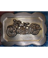 3D Raised Motorcycle on Motorcycle Belt Buckle  - $32.13