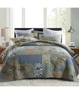 Queen Comforter Set for Bed - 100% Cotton Quilts Queen Size, Green, Sage - €150,46 EUR