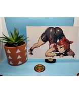 (Large) Lewd Anime Girl - Jack-O Pose - Waterproof Anime Vinyl Sticker D... - £9.50 GBP
