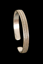 Sophisticated Unisex Silver Cuff Bracelet - $129.99