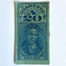 1933 U.S. Revenue Stamp 20 Cigarettes Taxpaid Class A Series 103 De Witt... - £27.51 GBP