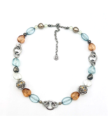 Vintage Napier Silver Tone Beaded Necklace - $19.80