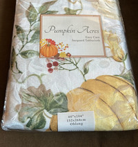 Benson Mills Pumpkin Fall Thanksgiving Tablecloth New 60”x 104” Jacquard... - $39.99