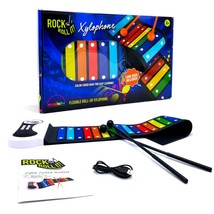Rock And Roll It - Xylophone. Electronic Rainbow Pad With Play-By-Color Songbook - £39.57 GBP