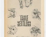 On Stage Table Settings Program Playwright&#39;s Horizons New York 1979 Jame... - £9.55 GBP