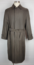 Ralph Lauren Mens Brown Trench Coat Belted Removable Lining 38R - £38.95 GBP