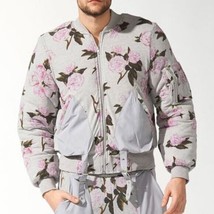 Adidas Jeremy Scott Floral Bomber Jacket Size Medium FREE SHIPPING S07152 - £110.90 GBP