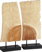 Sculpture Cyan Design Abstract Karan Oak Wood Iron - £384.15 GBP
