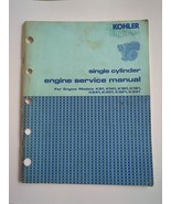 Kohler K241 K301 Single Cylinder Engine Service Manual Repair Shop Works... - £11.19 GBP