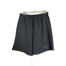 Eddie Bauer Men’s Gray Athletic Gym Shorts Size Medium Drawstring - £9.60 GBP