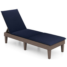 Patio Lounge Outdoor Recliner Chair with Cushion 3-Position Adjustable B... - $3,313.52 MXN