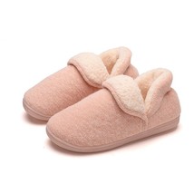 New Women&#39;s Slippers Shoes Home Winter Ladies Casual Flats Shoes Winter  Plush F - £28.33 GBP