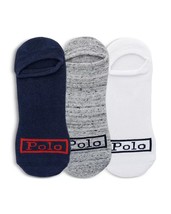 Polo Ralph Lauren Mens Cotton Blend Logo Liner Socks, Pack of 3 Assorted... - $18.99