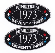 1973 SEW/IRON ON PATCH EMBROIDERED BADGE EMBLEM CHEVROLET FORD DODGE PON... - £11.76 GBP
