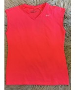 Nike Golf Tank Top Dri Fit Girls Size L (14-16) Fluorescent Pink Sleevel... - $564.50 MXN