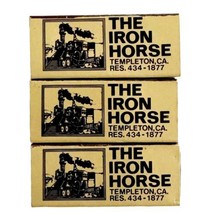 Iron Horse BBQ Restaurant Closed Vintage Box Matches Lot Of 3 Deadstock E11 - $29.99