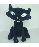 Russ Pinkies Palace Cat Plush Black Pink Collar Stuffed Animal Posable T... - £27.24 GBP