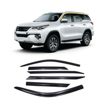 Rain Guards for Toyota Fortuner / SW4 2016-2022 (6PCs) Smoke Tinted Tape... - £105.05 GBP